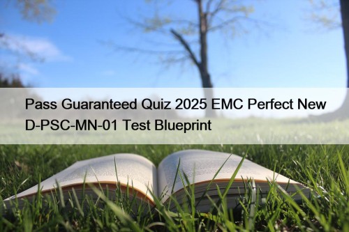 Pass Guaranteed Quiz 2025 EMC Perfect New D-PSC-MN-01 ...